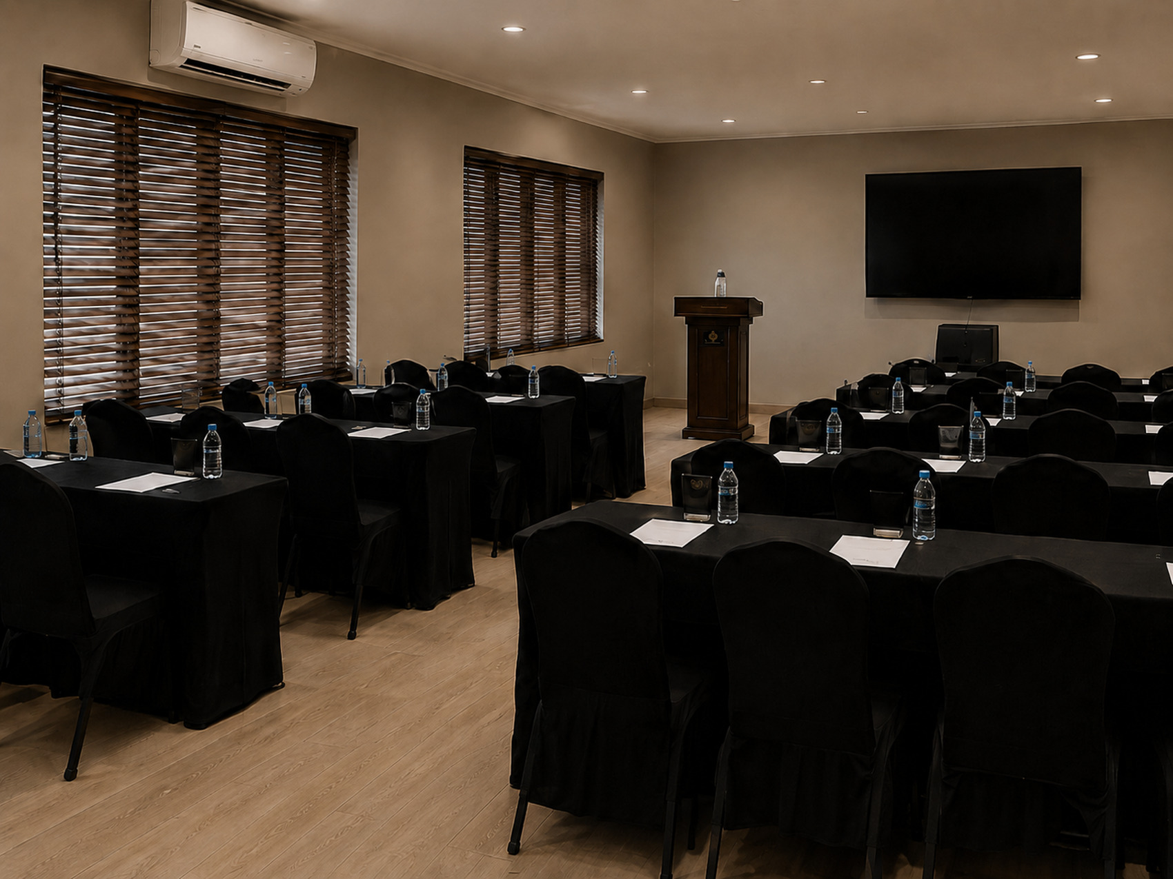 Le Pearl conference centre arranged for a professional event