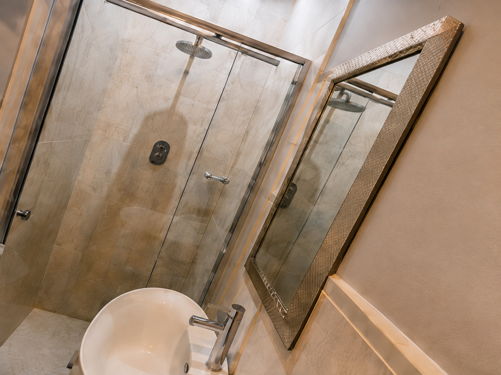 Le Pearl Boutique Hotel private bathroom and shower